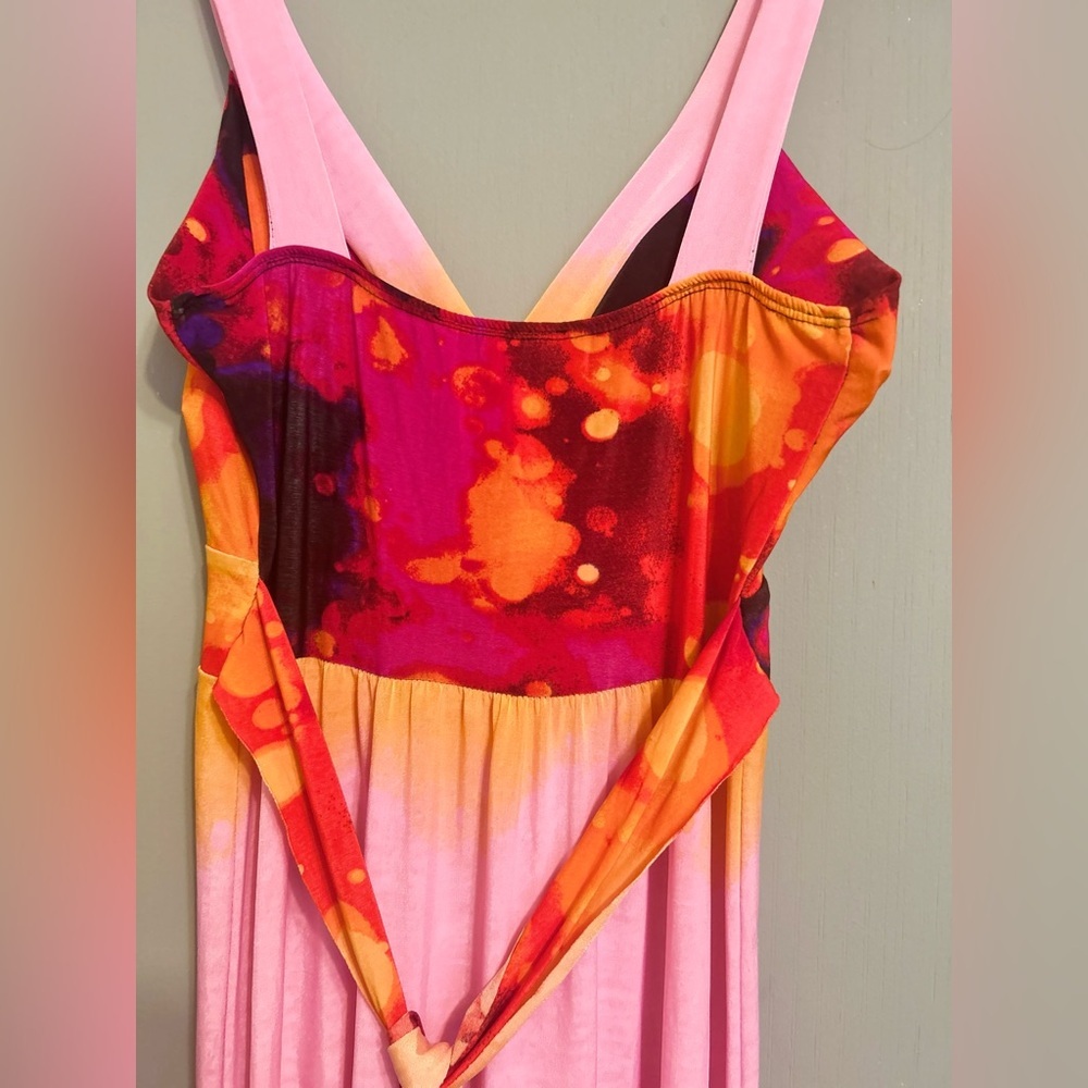 Women’s Summer Maxi Dress Size Small Boho Sundress Sleeveless Maxi Dress - Picture 12 of 13